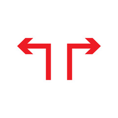 right left turn arrow icon