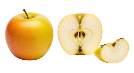 Isolated Cut Apple