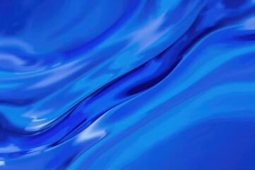 Obraz premium Blurred abstract forms and streaks on a smooth azure background