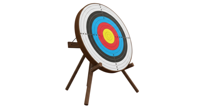 Isolated Target with Stand