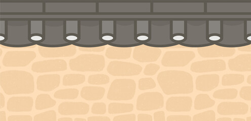 한국 전통 한옥 담장과 기와가 있는 고즈넉한 풍경