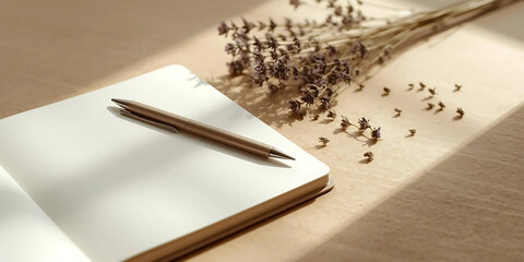 fountain pen and notebook