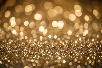 Fototapeta na wymiar Holiday-themed abstract backdrop with shimmering vintage lights and defocused glow