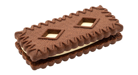 Isolated Chocolate Sandwich Cookie