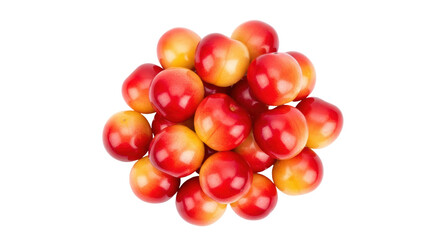 Isolated Pile of Rainier Cherries