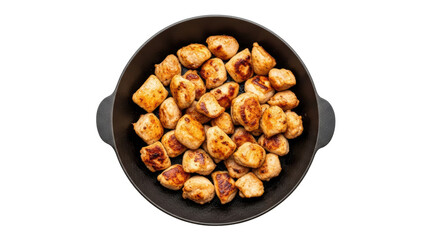 Isolated Fried Chicken Pieces