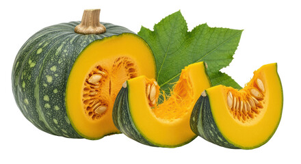 Isolated Green Pumpkin
