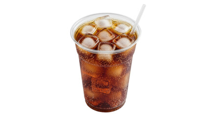 Isolated Cola with Ice