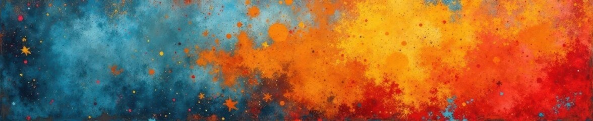 Distressed roller paint texture, grunge effect, modern, yellow