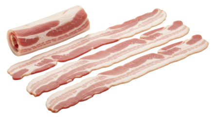 Isolated Bacon Strips