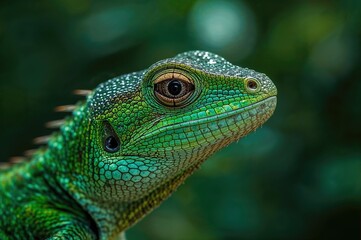 Fototapeta premium Detailed view of a water reptile