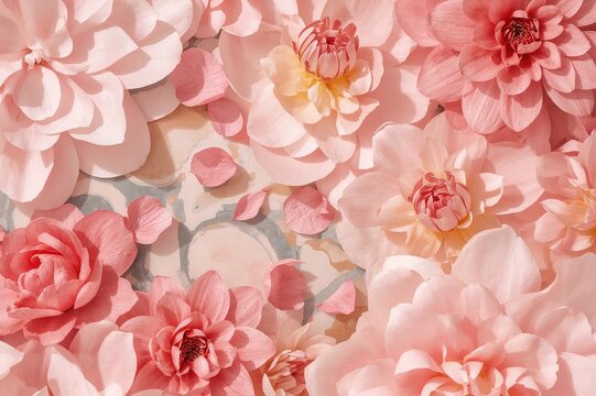 Floral pattern with abstract blossoms