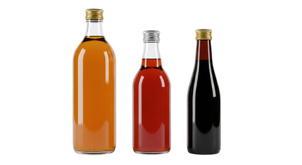 Isolated Glass Bottles
