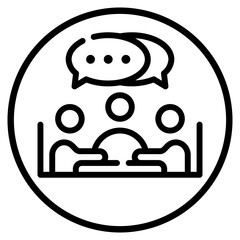 discussion line icon