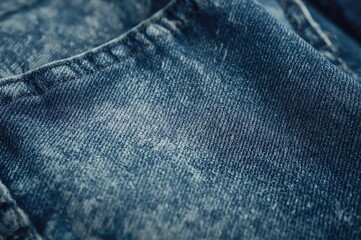 Detailed Shot of Faded Denim Pants