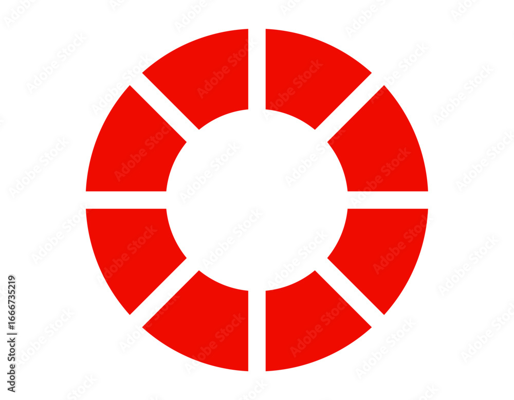 Poster palette icon vector template design red color in white background