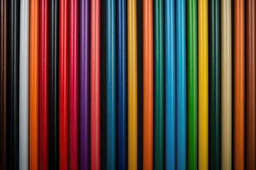 Obraz premium Vibrant cylinders set against a dark background