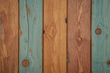 Fototapeta premium Close-up of a vibrant wooden surface showcasing natural grain