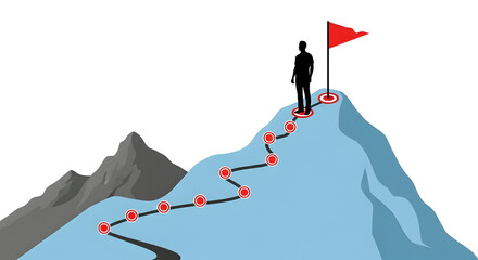 Reaching the Summit: A Symbolic Journey of Achievement