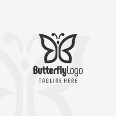 Dynamic Butterfly Brand Logo Design