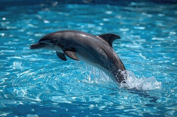 Obraz premium Marine creatures resembling dolphins