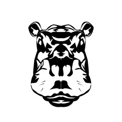 Animal head icon design template SVG