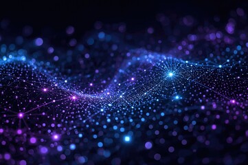 A collection of abstract visuals featuring swirling particles with a futuristic and scientific vibe