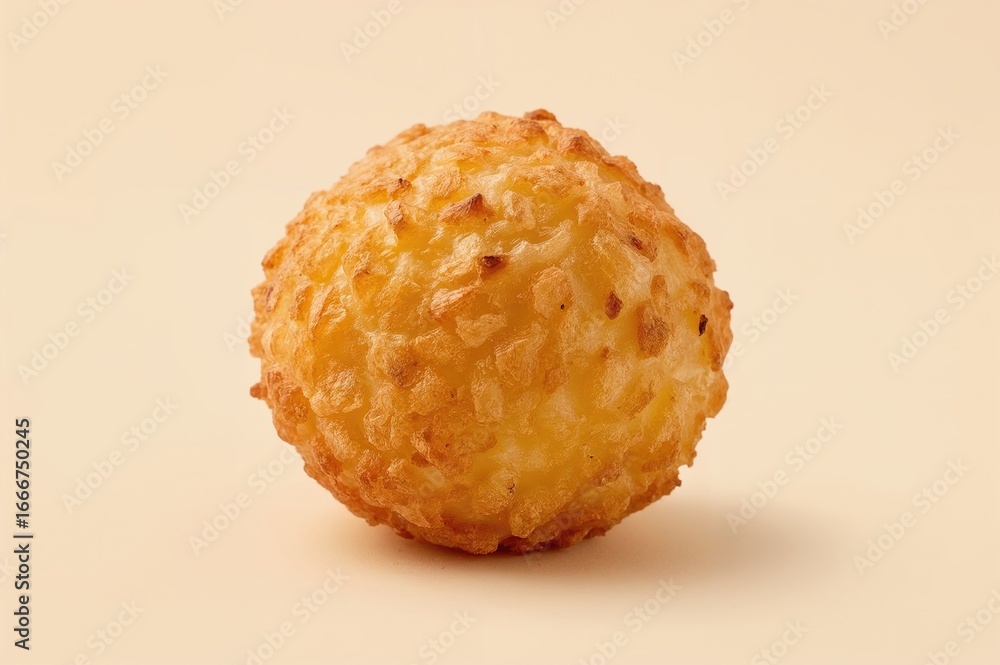Poster isolated corn ball with clipping path and full depth of field on plain background