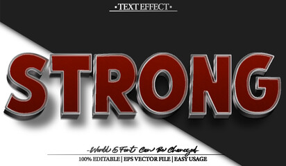 Powerful Strong Bold Force Energy Text Effect Editable Alphabet