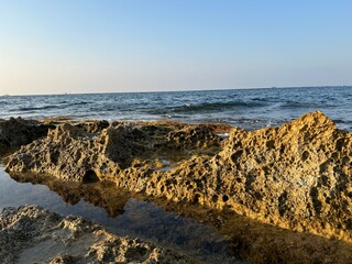 rocks and sea