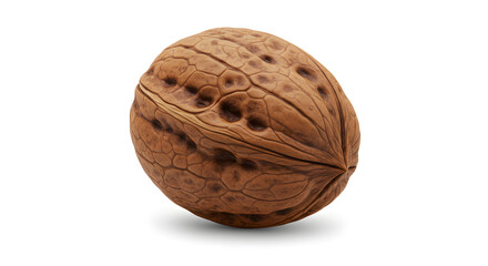 Organic Walnut Nut 3D Illustration Isolated