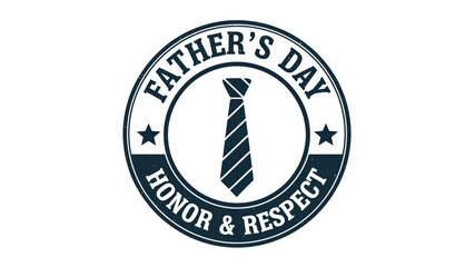Elegant emblem symbolizing paternal love and appreciation, perfect for celebrating fathers with honor and respect on their special day. A tribute to fatherhood
