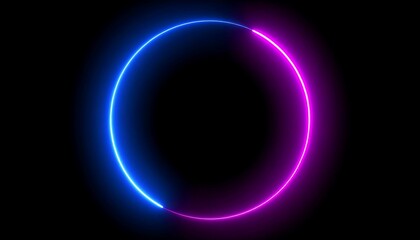 Obraz premium Neon Circle Frame