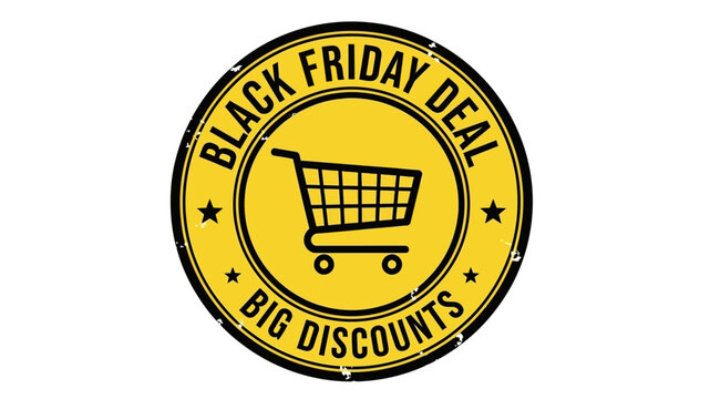 Vibrant yellow promotional sticker with a shopping cart icon, announcing a special limited-time offer and substantial price reductions for retail purchases