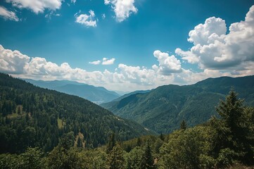 Obraz premium Stunning scenery in the highland ranges