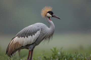 Fototapeta premium Sarus Crane Subspecies Antigone antigone sharpii in the East