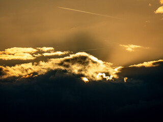 Wolken am Abendhimmel