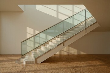 Obraz premium Architectural Staircase Design Featuring Shadows