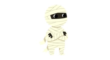 Flat Mummy Character
