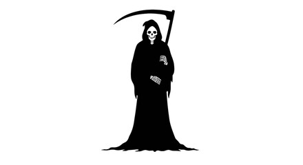 Flat Grim Reaper Illustration