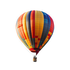Colorful hot air balloon against black background (2)