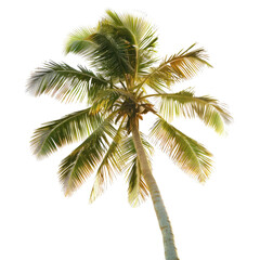 Palm tree, vibrant colors