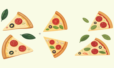 Delicious Pizza Slices Toppings and Styles