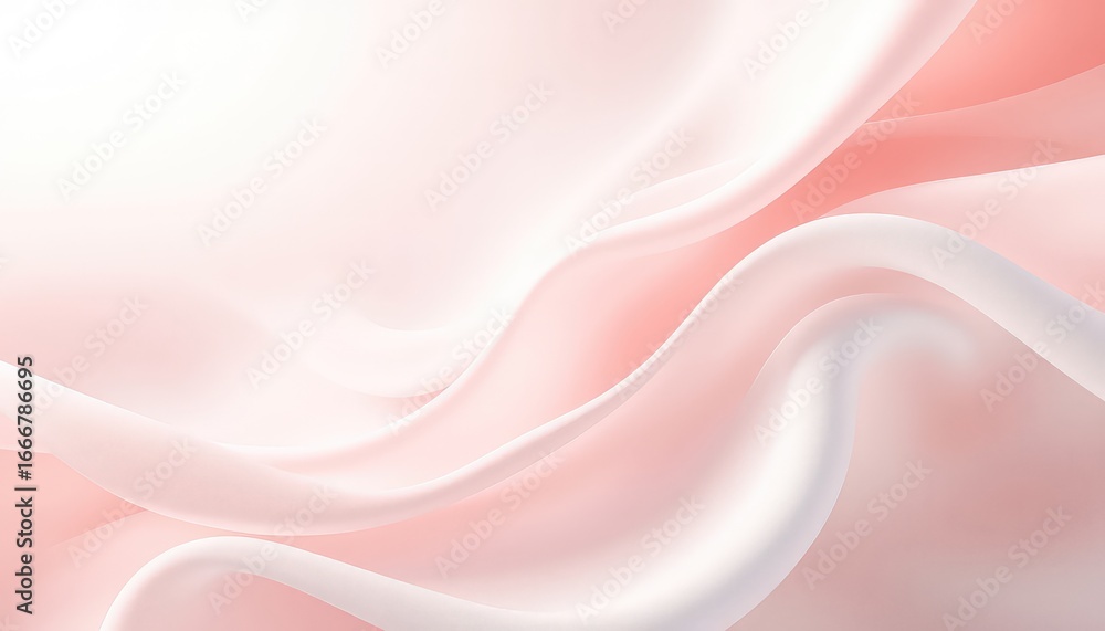 Poster soft, gentle pink fabric draping with subtle curves creating a delicate and elegant abstract backgro