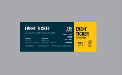 Modern Event Ticket