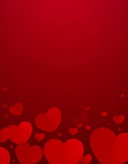 Romantic red hearts background (1)