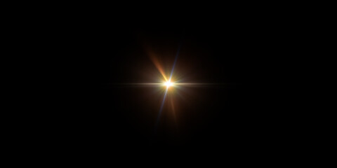 A brilliant flash of light radiating against a dark background.
