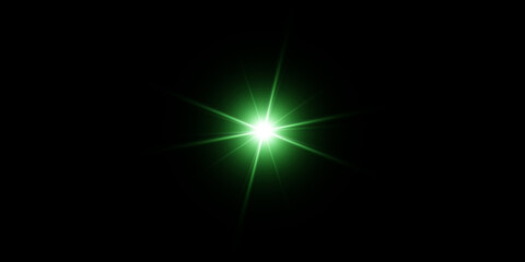 Vibrant green starburst effect on a dark background.