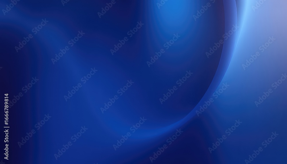 Poster serene sapphire backdrop showing subtle curvature and gentle light diffusion, creating a sense of de