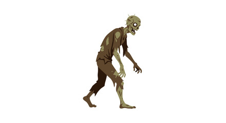 Flat Zombie Character